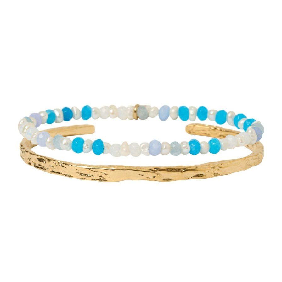 Arms of Eve Petal Bracelet Stack - Ocean | Bracelet Stacks