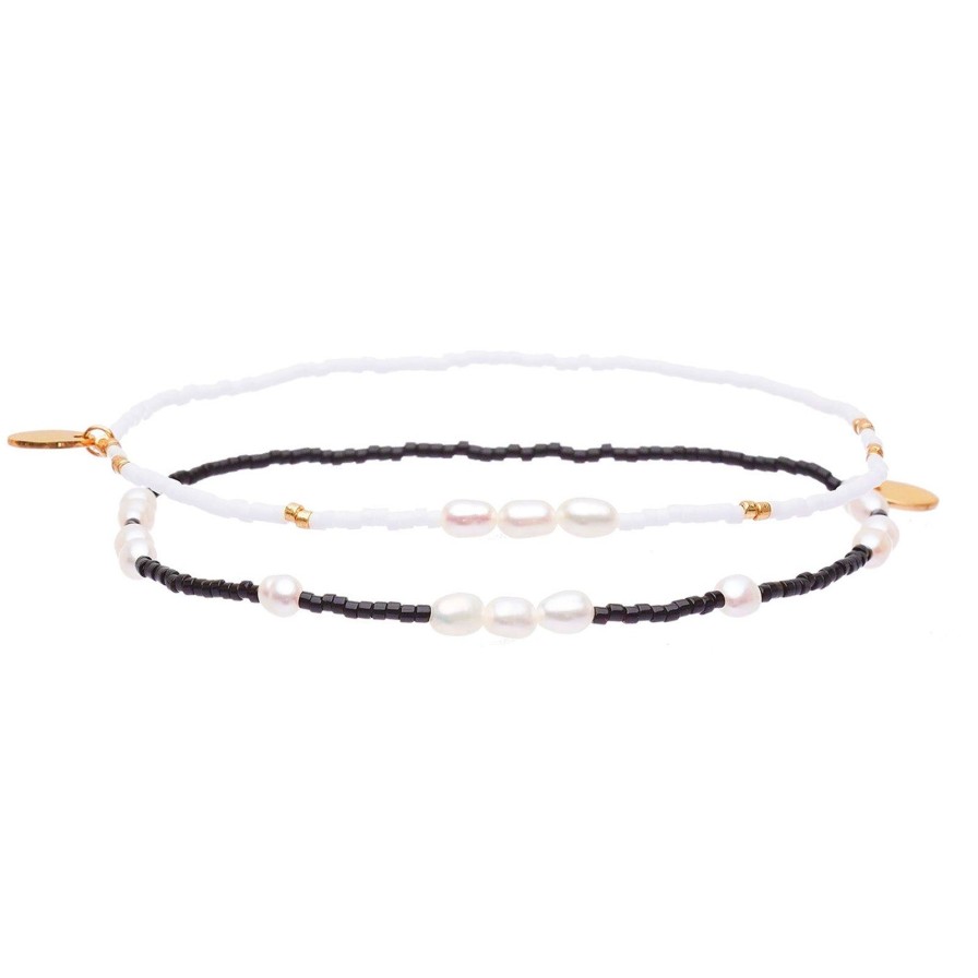 Arms of Eve Poppy Anklet Stack - Black | Anklet Stacks