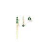 Arms of Eve Honey Single Earring Stack - Emerald | Earring Stacks