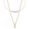 Arms of Eve Ombre Necklace Stack - Rose | Necklace Stacks