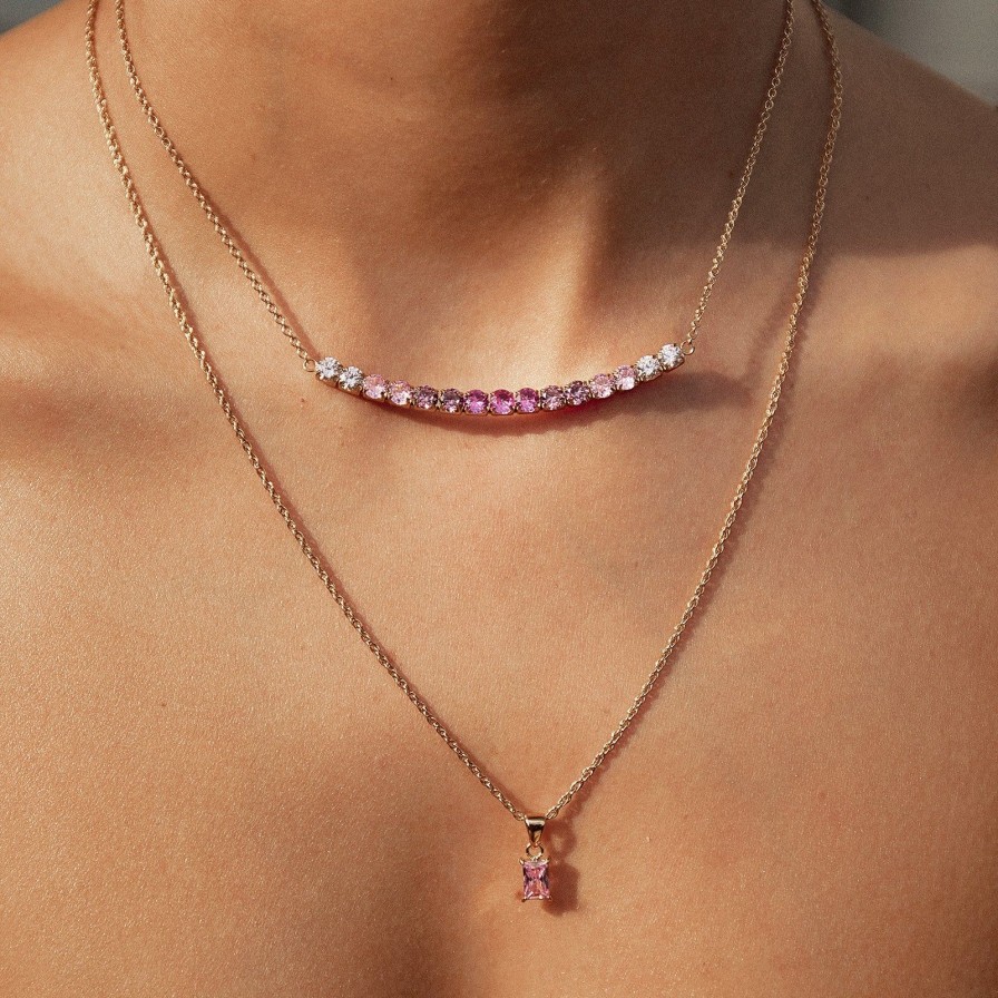 Arms of Eve Ombre Necklace Stack - Rose | Necklace Stacks