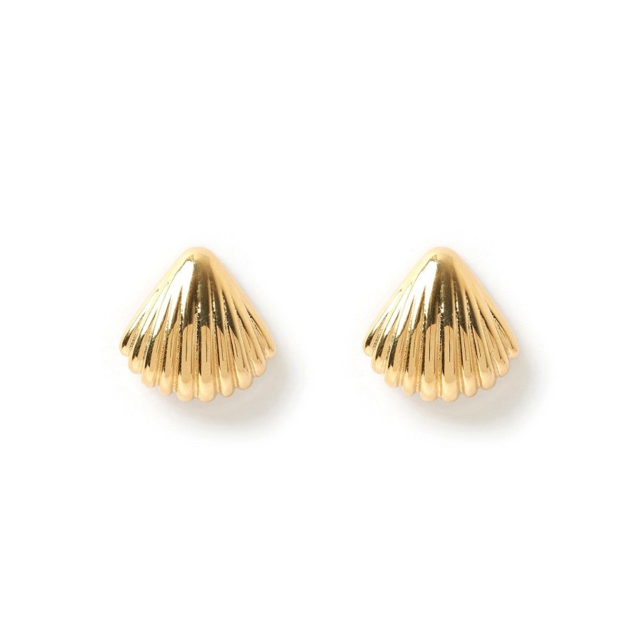 Arms of Eve Perla Gold Shell Earrings | Earrings