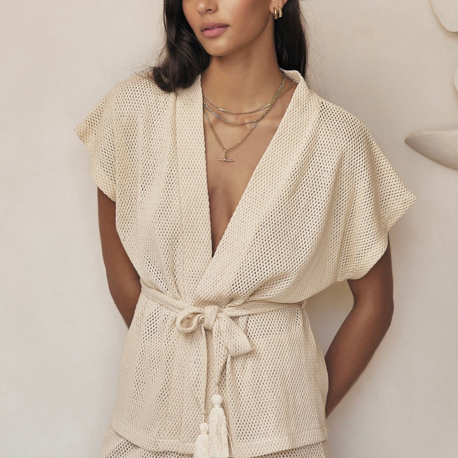 Arms of Eve Sardinia Wrap Top - Coconut | Tops