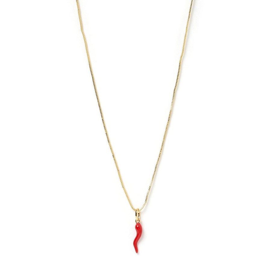 Arms of Eve Cornicello Red Charm Necklace | Necklaces