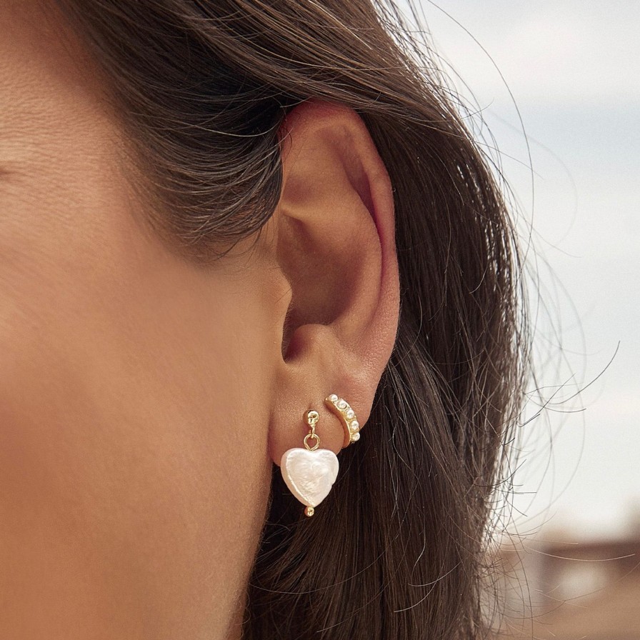 Arms of Eve Lover Gold And Pearl Earrings | Earrings