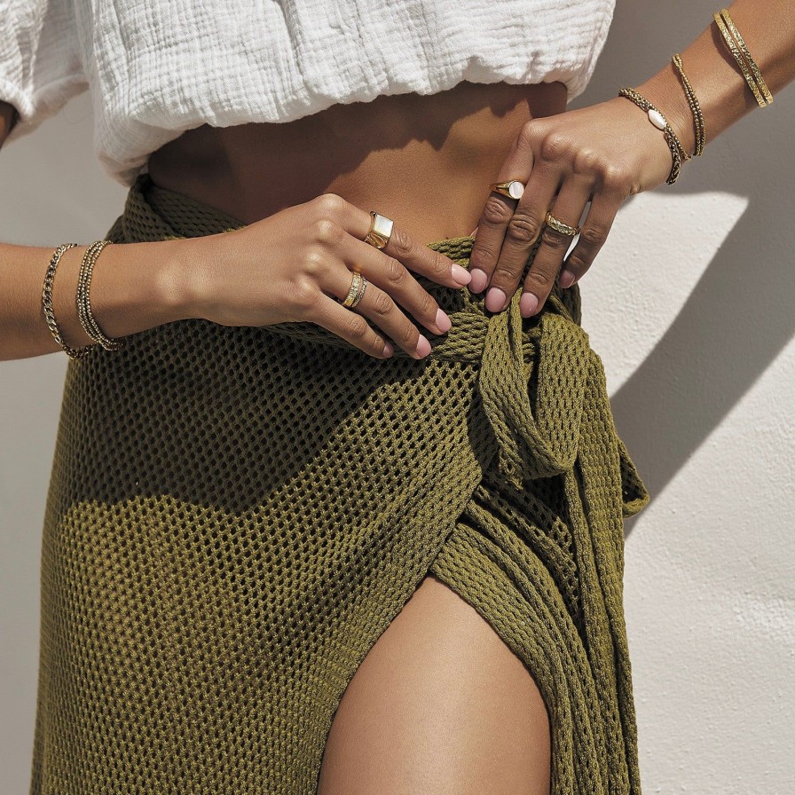 Arms of Eve Verona Wrap Skirt - Pistachio | Bottoms