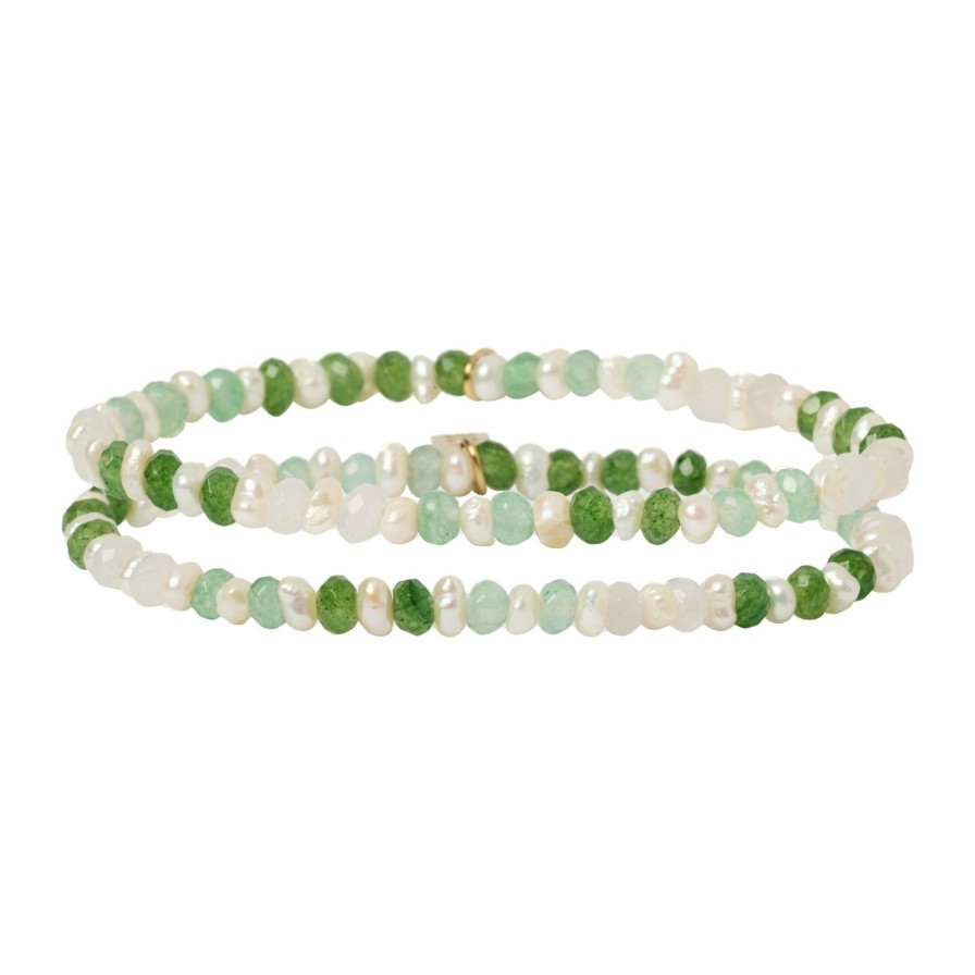 Arms of Eve Bloom Bracelet Stack - Moss | Stacks