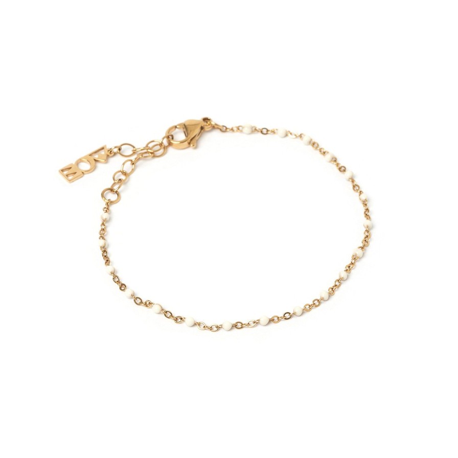 Arms of Eve Peggy Gold And Enamel Bracelet - Vanilla | Bracelets