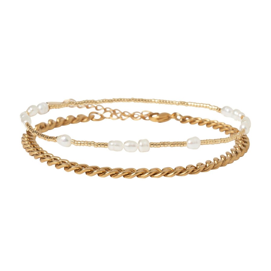 Arms of Eve Azalea Anklet Stack - Gold | Anklet Stacks