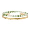 Arms of Eve Petal Bracelet Stack - Moss | Bracelet Stacks