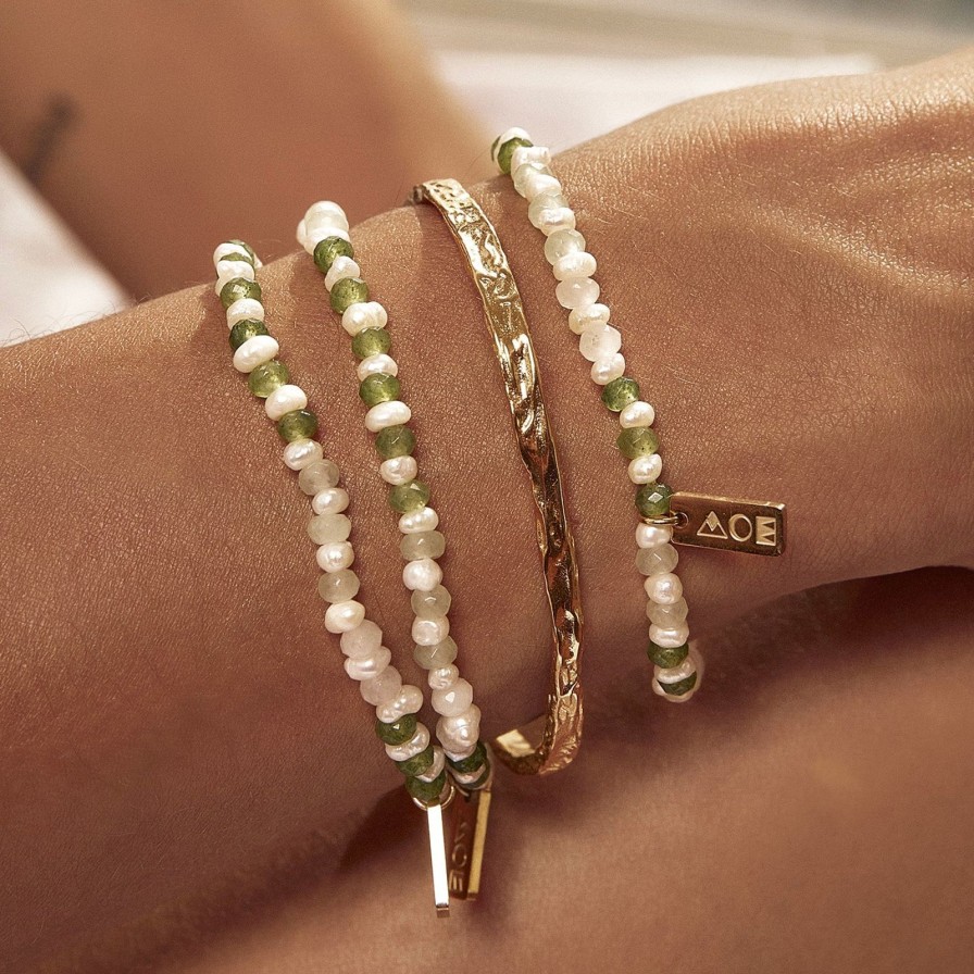 Arms of Eve Petal Bracelet Stack - Moss | Bracelet Stacks