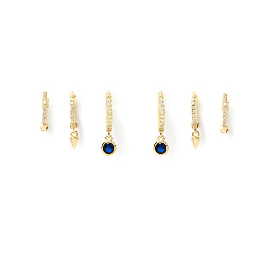 Arms of Eve Glitter Earring Stack - Sapphire | Earring Stacks