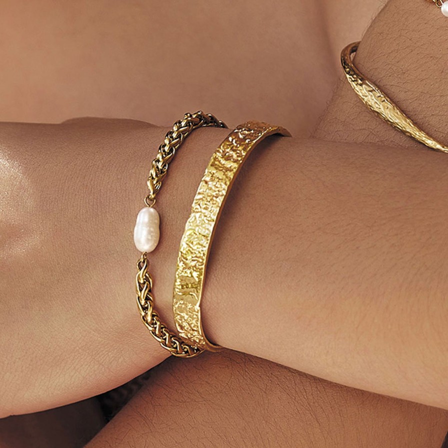 Arms of Eve Mia Pearl And Gold Bracelet | Bracelets