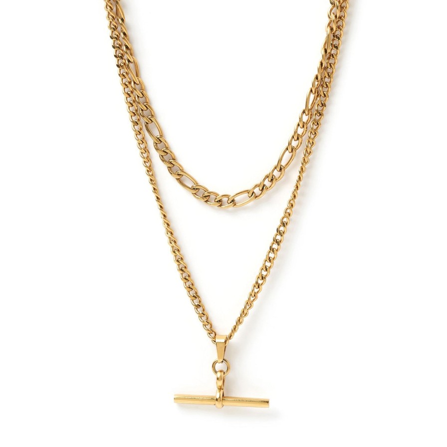 Arms of Eve Marcella Double Stack Gold Necklace | Necklaces