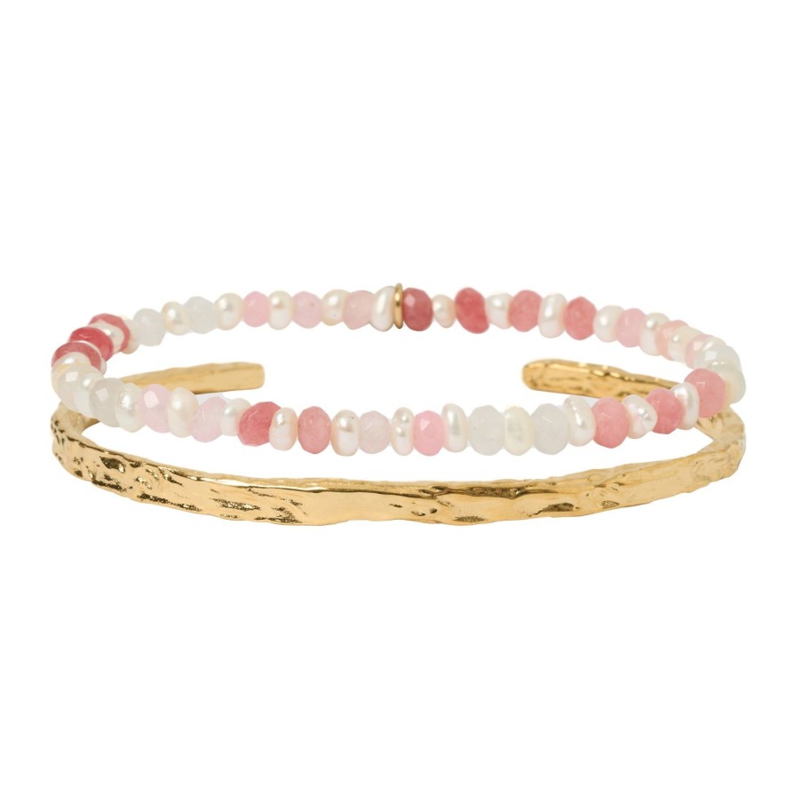 Arms of Eve Petal Bracelet Stack - Watermelon | Stacks