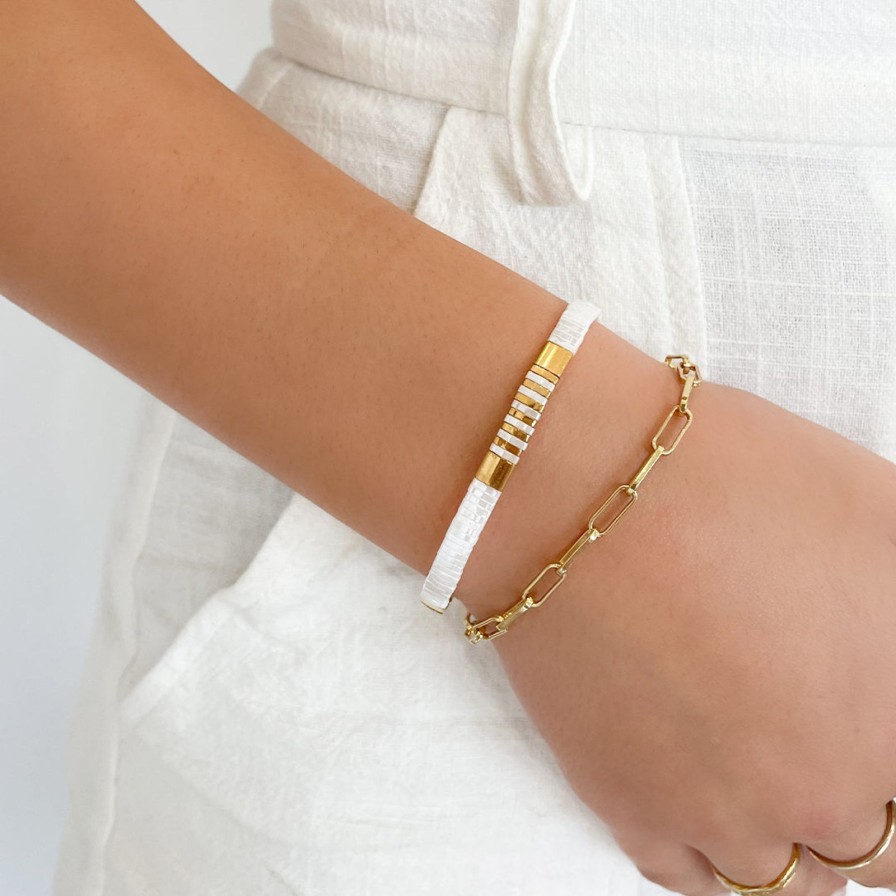 Arms of Eve Aria Bracelet Stack - Coconut | Bracelet Stacks