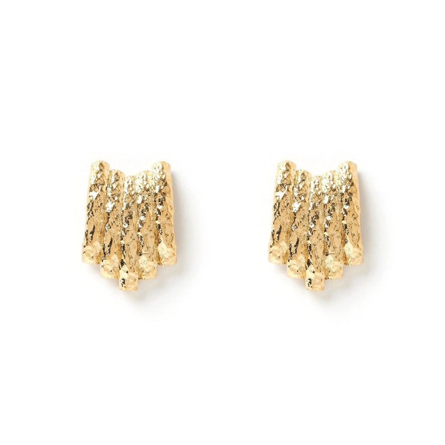 Arms of Eve Coral Gold Earrings | Earrings