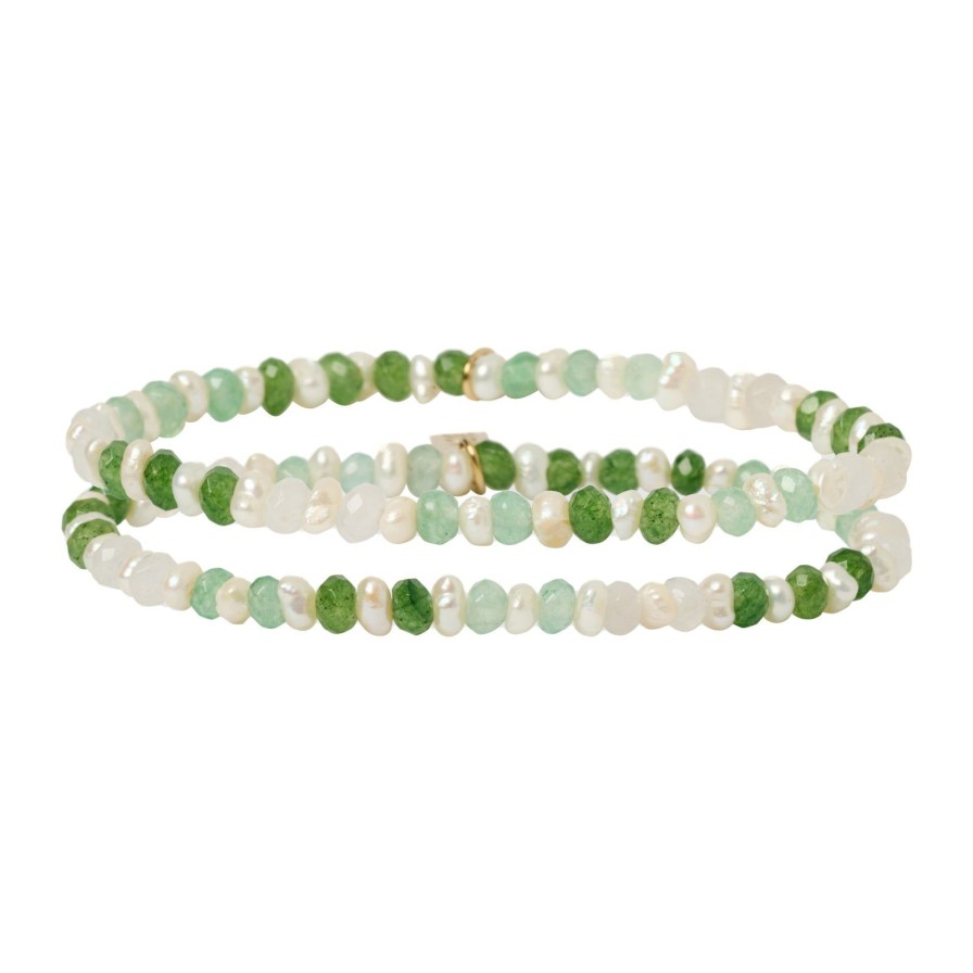 Arms of Eve Bloom Bracelet Stack - Moss | Bracelet Stacks