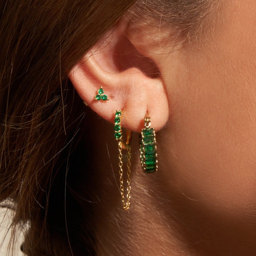 Arms of Eve Zion Earring Stack - Emerald | Earring Stacks