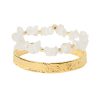 Arms of Eve Rocky Bracelet Stack - White Jade | Bracelet Stacks