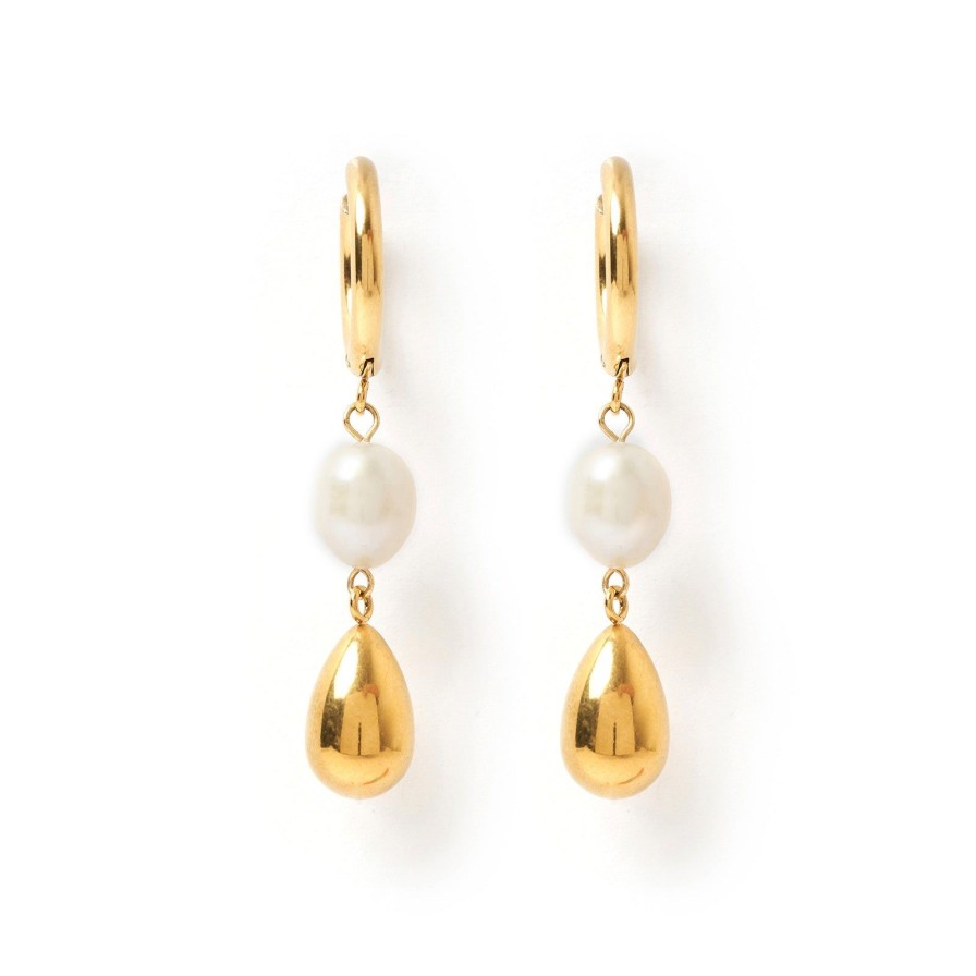 Arms of Eve Arianna Pearl And Gold Earrings | Earrings