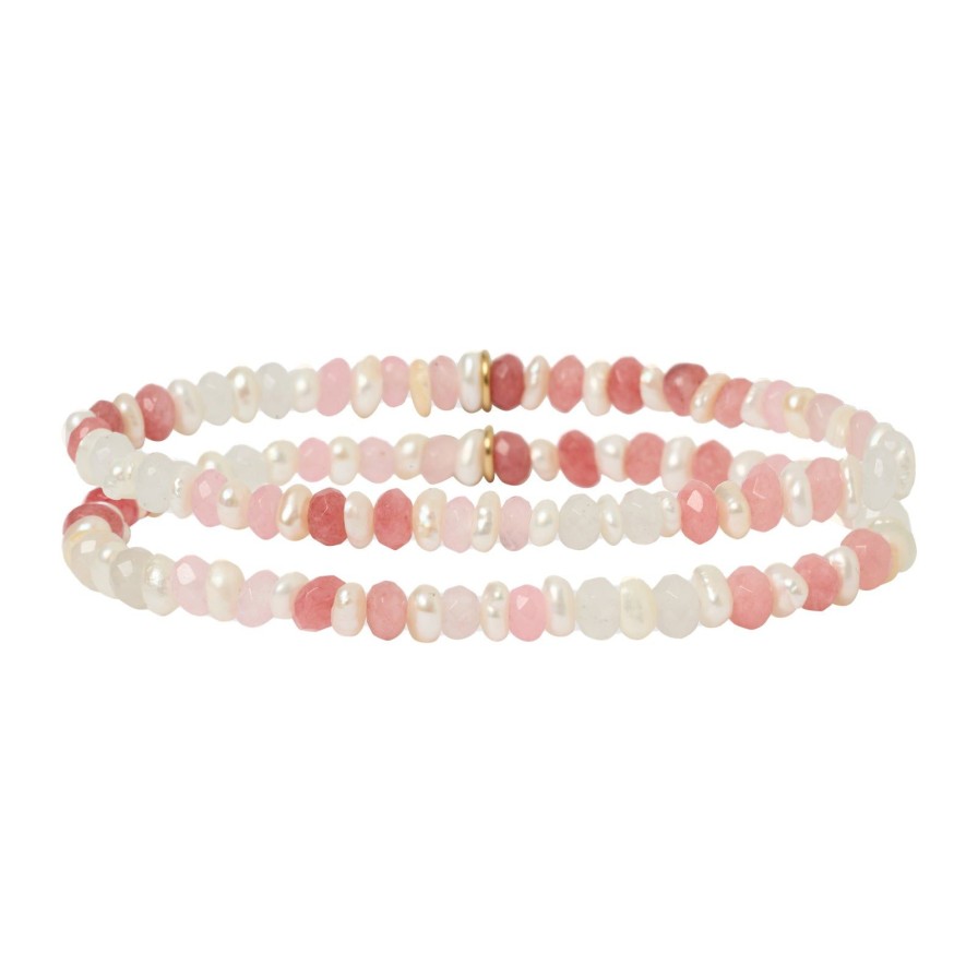 Arms of Eve Bloom Bracelet Stack - Watermelon | Bracelet Stacks