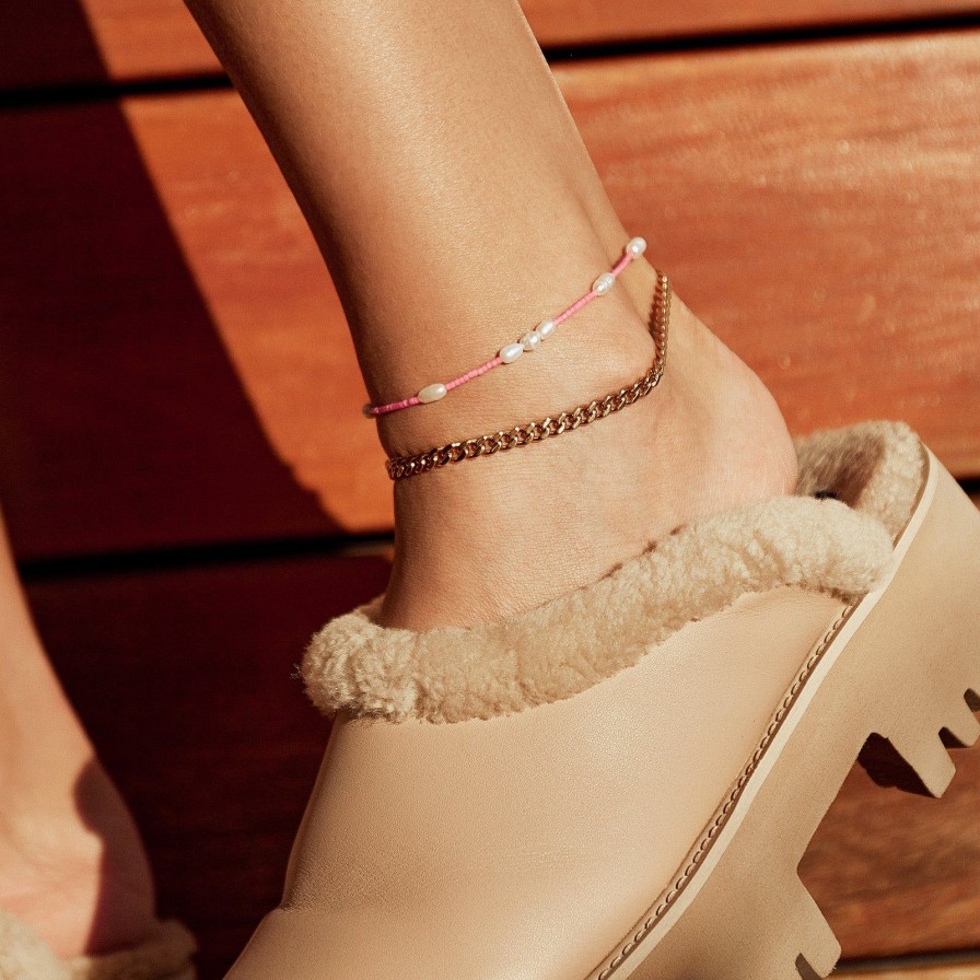 Arms of Eve Azalea Anklet Stack - Pink | Anklet Stacks