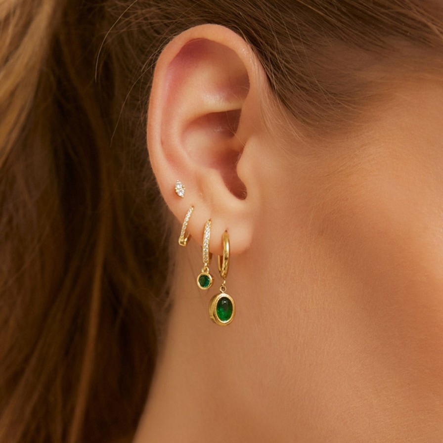 Arms of Eve Electra Earring Stack - Emerald | Earring Stacks