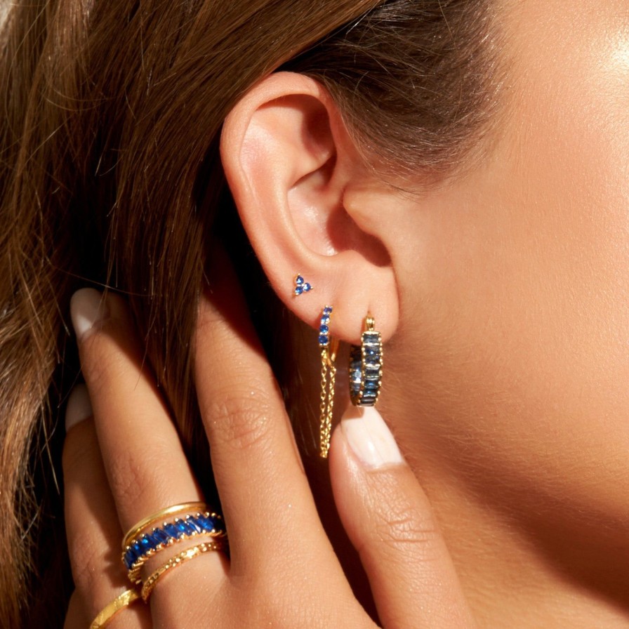 Arms of Eve Zion Earring Stack - Sapphire | Earring Stacks