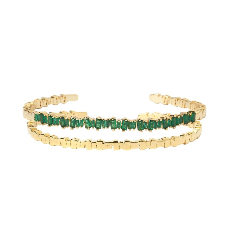 Arms of Eve Tranquil Bracelet Stack - Emerald | Bracelet Stacks