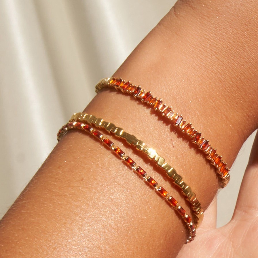 Arms of Eve Tranquil Bracelet Stack - Garnet | Bracelet Stacks