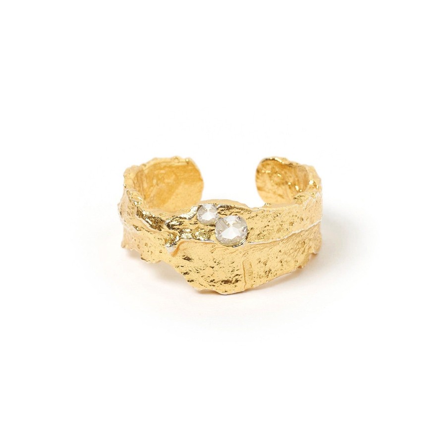 Arms of Eve Anya Gold Ring - Clear Quartz | Rings