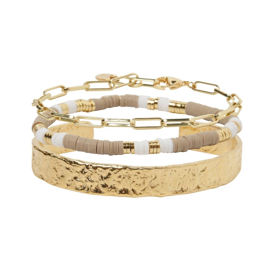 Arms of Eve Savana Bracelet Stack - Latte | Bracelet Stacks