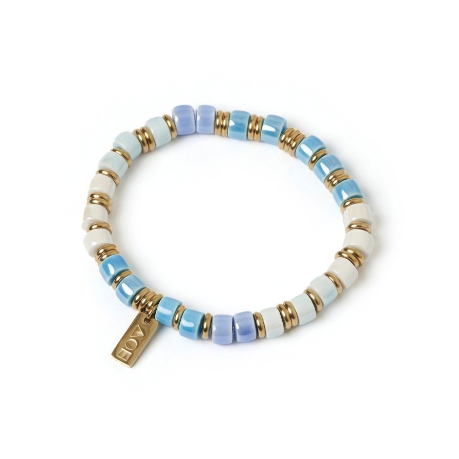 Arms of Eve Skylar Ceramic And Gold Bracelet - Riviera | Bracelets