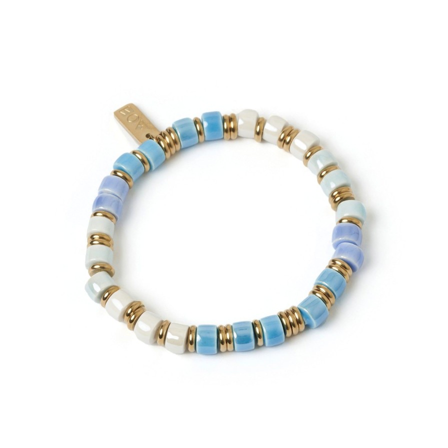 Arms of Eve Skylar Ceramic And Gold Bracelet - Riviera | Bracelets